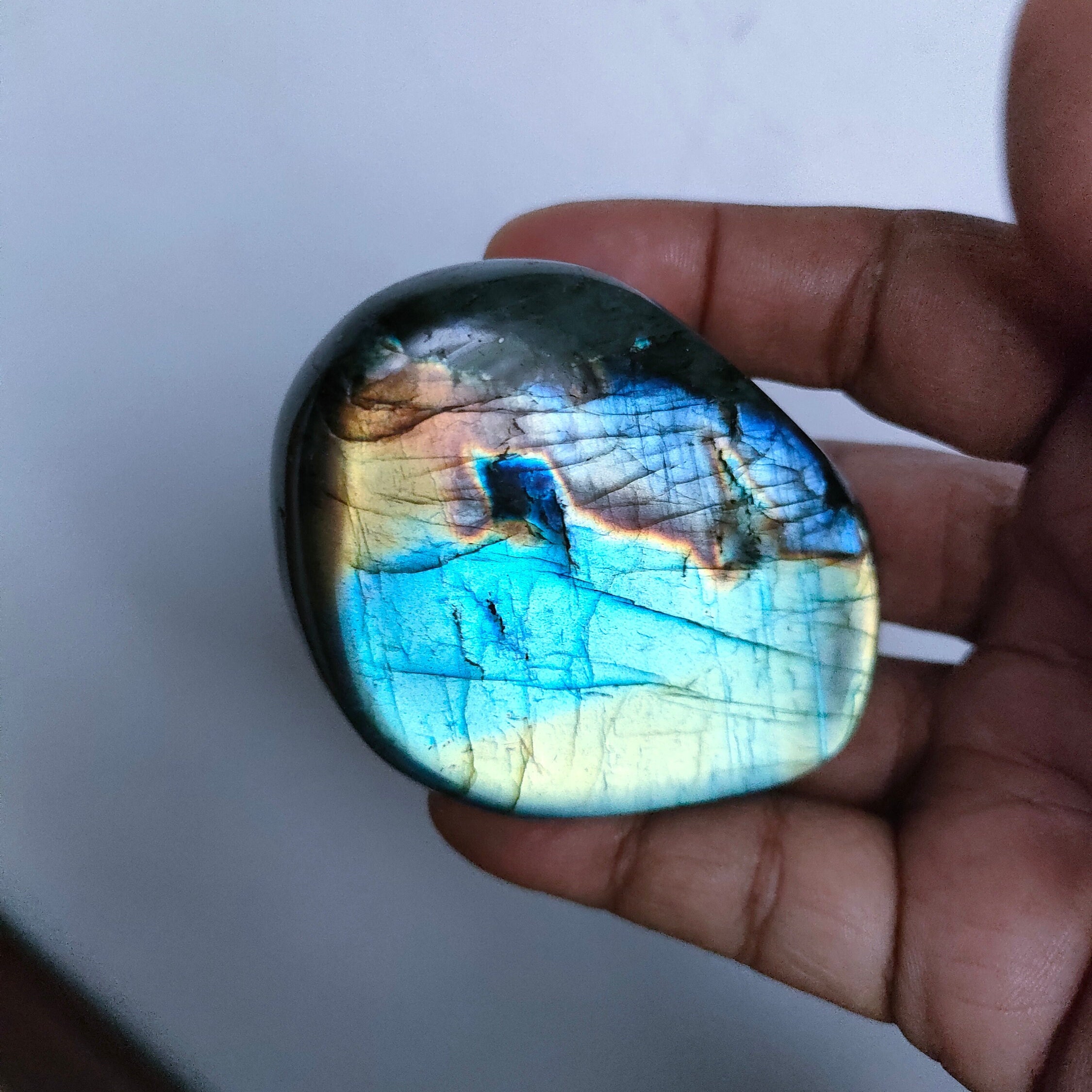 Spectrolite 225, 10Gr- Vert Jaune et Gris Violette - Mini Forme Libre