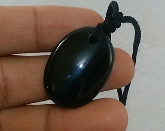 Tourmaline - 13Gr noire-collier à cordon-AST1