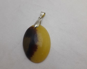 SEPTARIA 7,7Gr -Jaune et marron - pendentif -MHR11