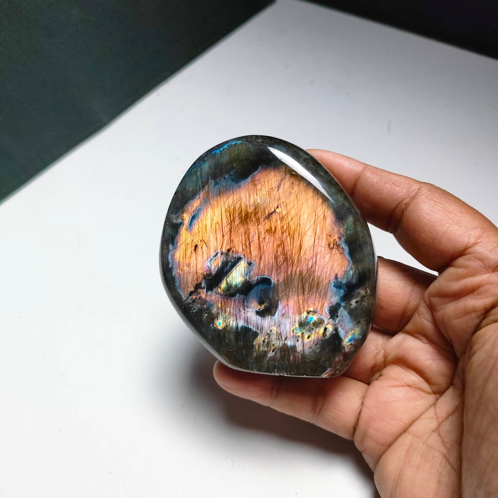 Spectrolite 283Gr - Orange Dorée Forme Libre