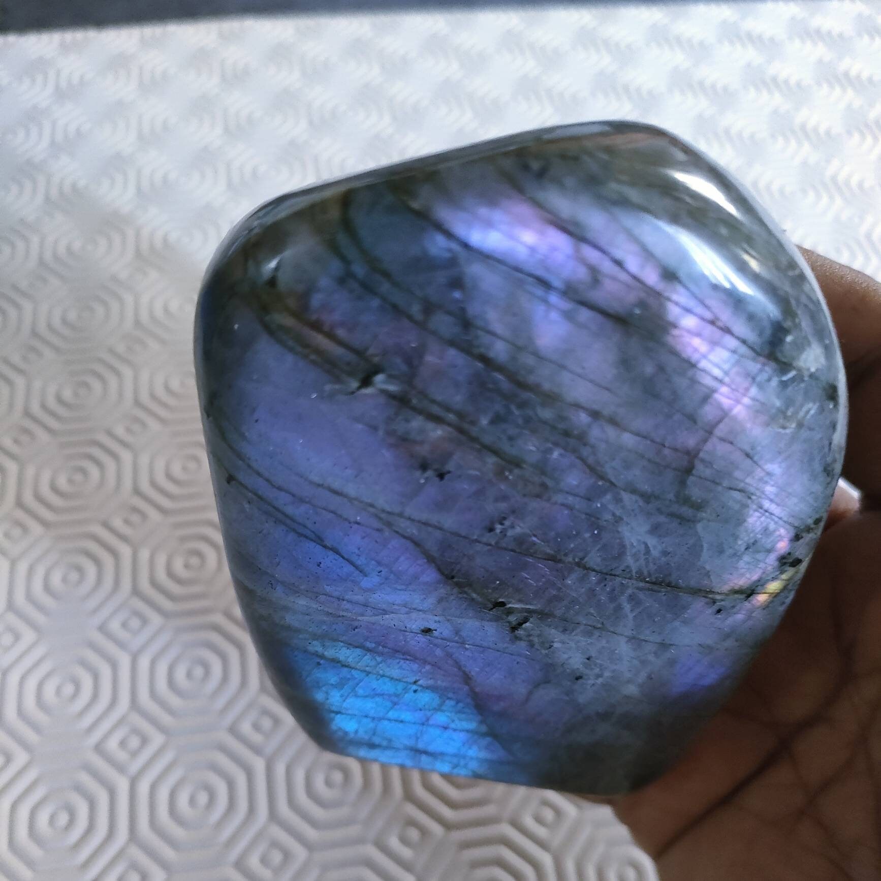 Labradorite 584, 20Gr-Bleu City Violacée - Forme Libre