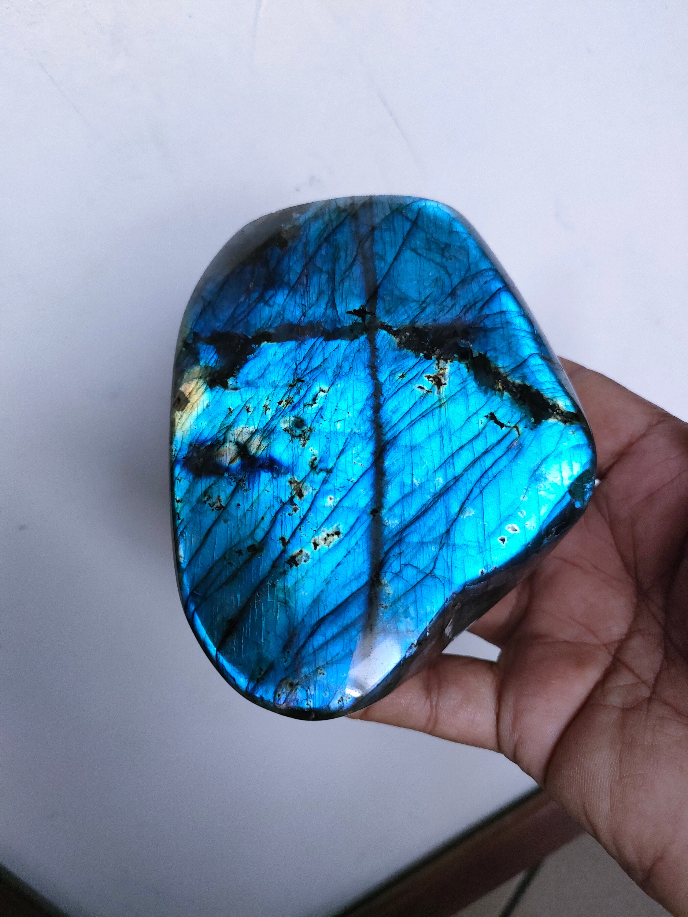 Labradorite 839Gr- Bleue Flash - Forme Libre