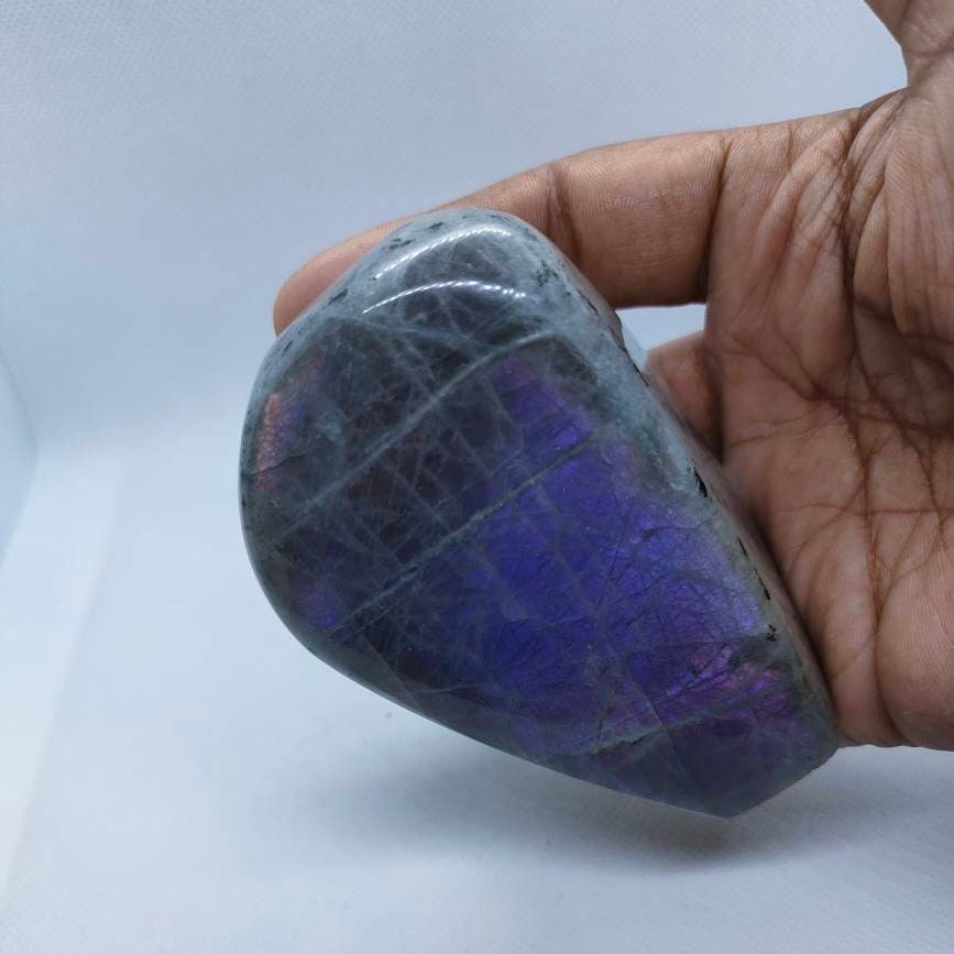 Labradorite 368, 40Gr - Violette-Mini Forme Libre