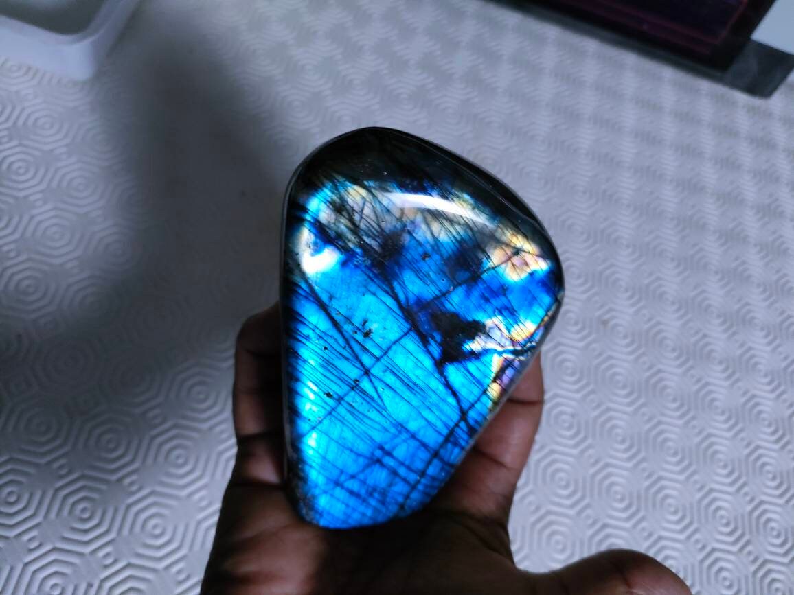 Labradorite 621, 40Gr - Bleue Flash - Forme Libre