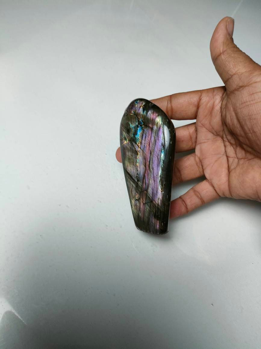 Spectrolite 250, 40Gr - Violette et Marron Forme Libre