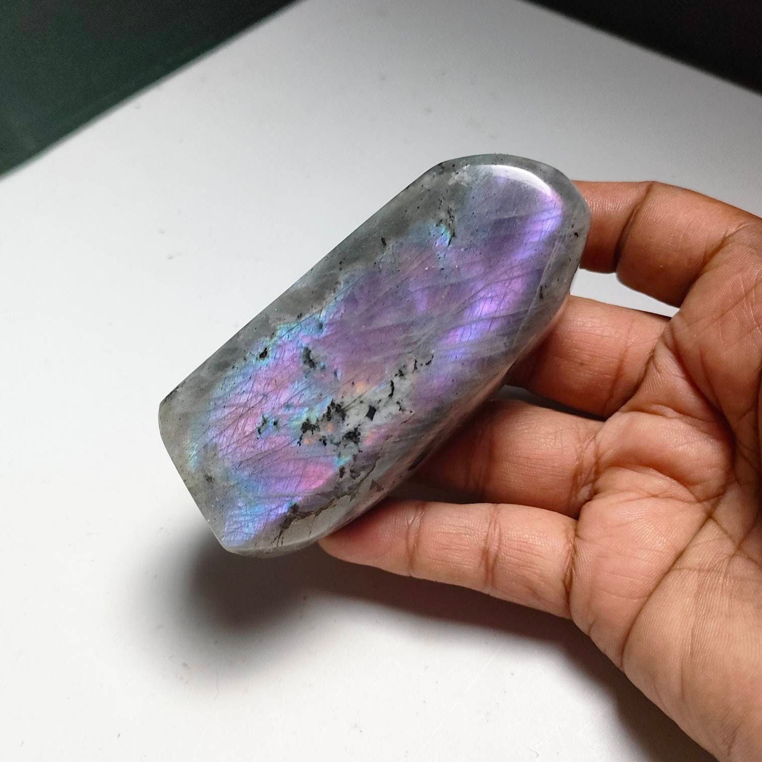 Labradorite 252, 10Gr- Violacée - Mini Forme Libre