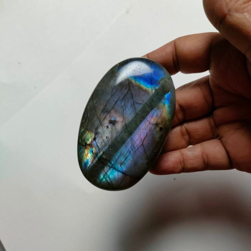 Spectrolite 175, 80Gr - Rose Violette et Bleue Flash Galet Ovale Xl