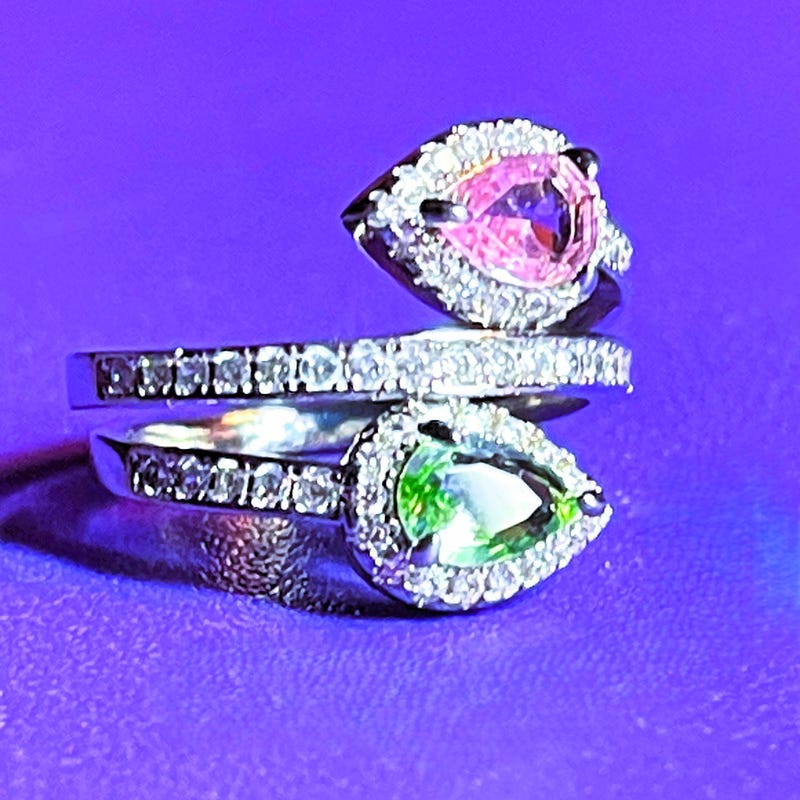 Morganite and Peridot - Etsy