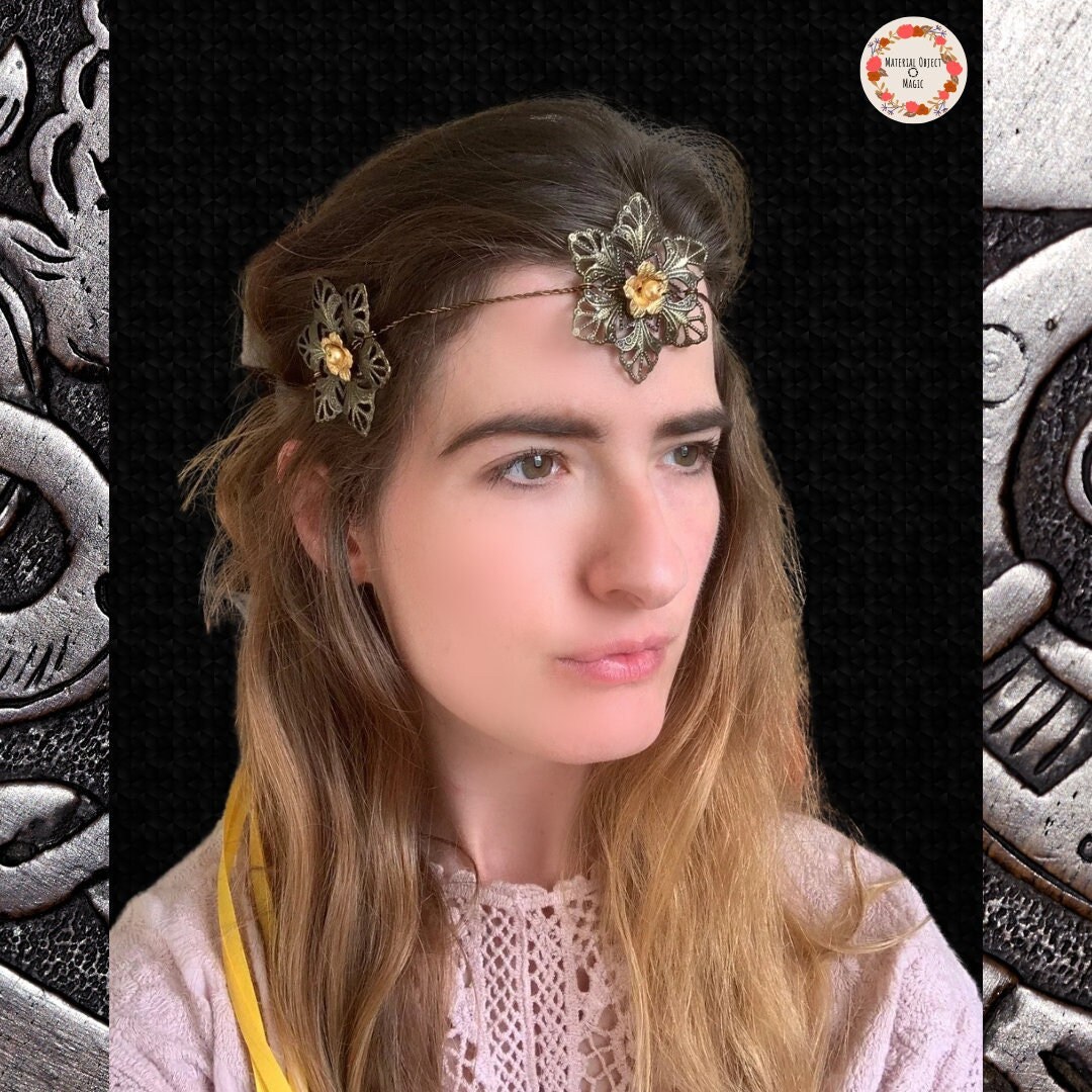 Viking Metal Tiara Bronze Pagan Crown Antique Bronze Crown Etsy