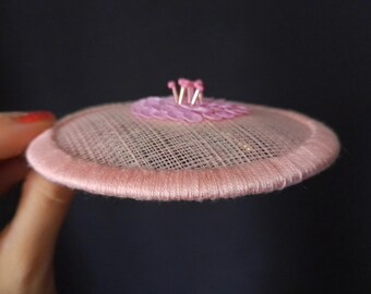Pink Nipple Fascinator Hair Clip, Beaded Sequin Boob Slide
