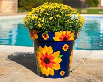 Zest Pot - Sunflower - Indoor and Outdoor Planter (Various Sizes)