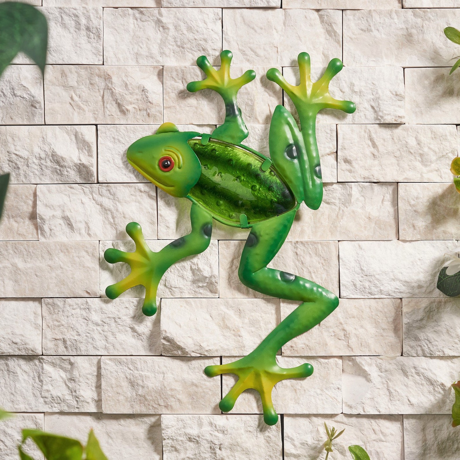 Frog Glass Wall Art Glass Frog Ornament Garden Decor Etsy