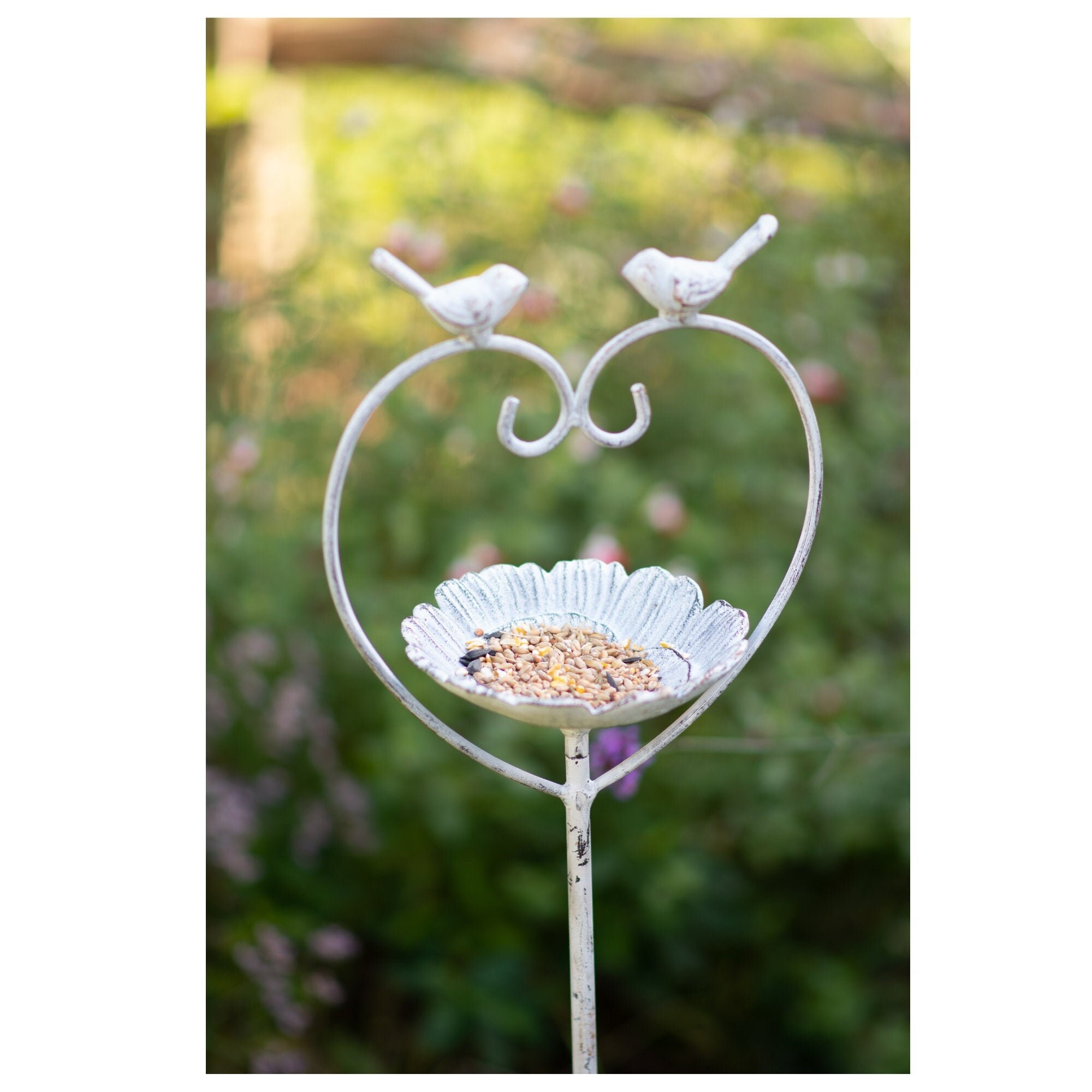 Bird Feeder Stake Cast Iron Bird Feeder Bird Lover Gift Etsy UK