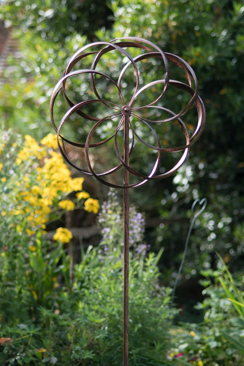 Pemberley Bronze Garden Wind Sculpture Wind Spinner Etsy UK