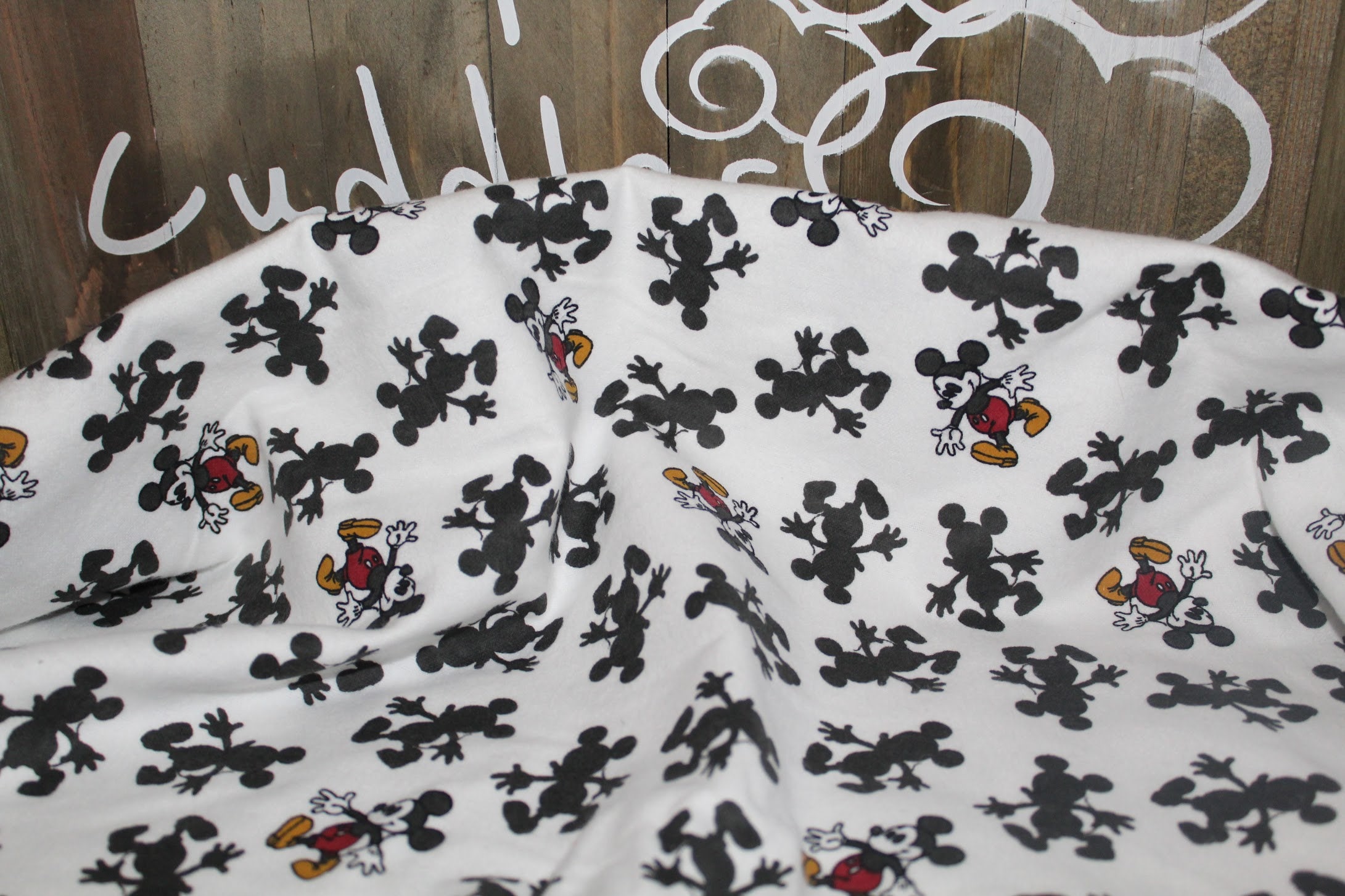 Personalized Baby Blanket Soft Mickey Mouse Cuddle Baby Etsy