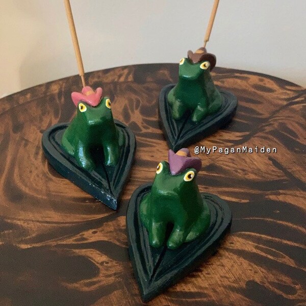 Frog Incense Burner Etsy