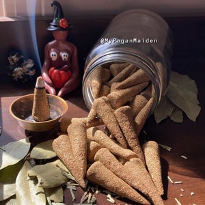 Cedar, Bay & Clove Incense | Hand Rolled Incense | Natural Cone Incense | Handmade Incense | Herbal Cones