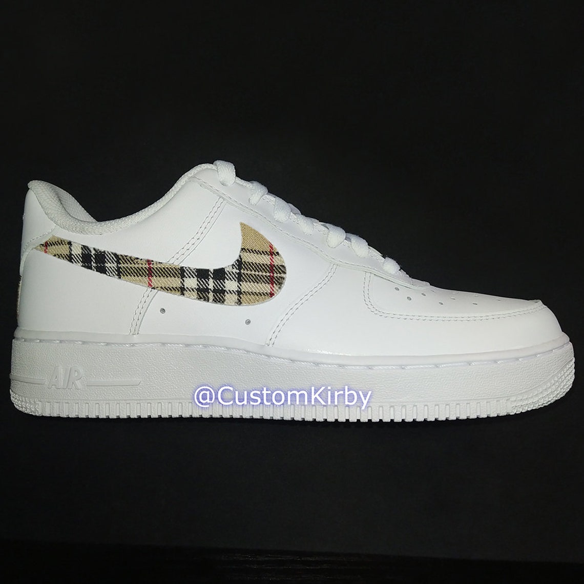 custom plaid air force 1