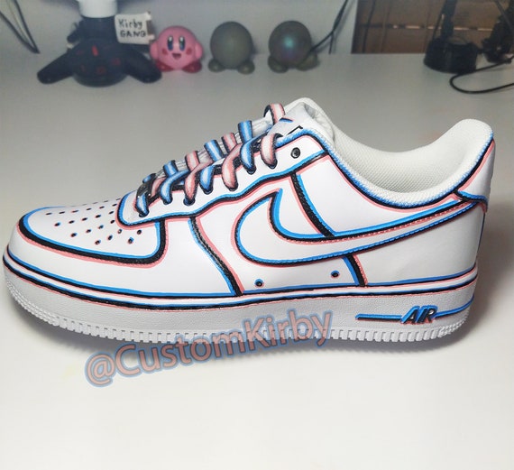 custom glitch air force 1