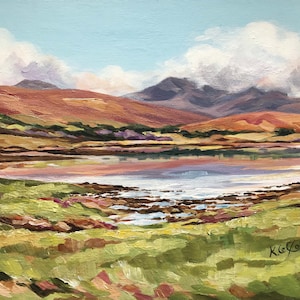 Christmas Gift, Irish Landscape, Irish Gift, Irish Art, Clifden, Connemara, Print of Painting, West Ireland, Irish memorabilia image 1