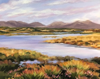 Christmas Gift, Irish Landscape, Connemara, Clifden, Irish Gift, Irish Art, Art Print, Print of Painting, West Ireland, Irish memorabilia