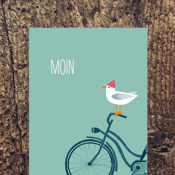 Postkarte • MÖWENFAHRRAD • #1033