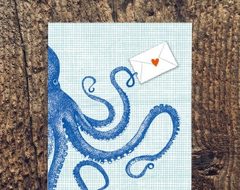 Postkarte • Oktopus • #1007