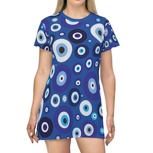 Nazar Boncuk T-Shirt Mini-Dress