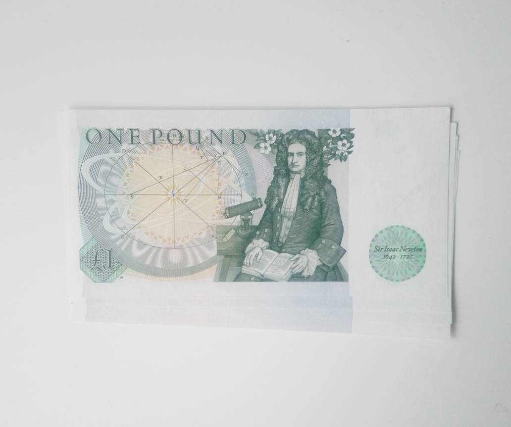 ヴィンテージ イギリス 1 ポンド紙幣 QE II キャッシャー D H F サマ
