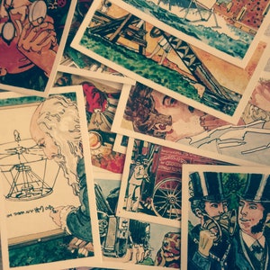 Selection of 10 Vintage Tea/Cigarette Cards from the 1960&#39;s &#39;Inventors and Inventions&#39;. Ideal for all your Crafting Ideas!
