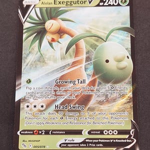 alolan exeggutor v pokemon card Alolan Exeggutor V - Pokemon GO [ULTRA RARE]