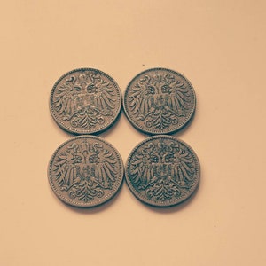 Vintage Austria-Hungary Ten Heller Coin Late 19th Century, Franz Joseph I!