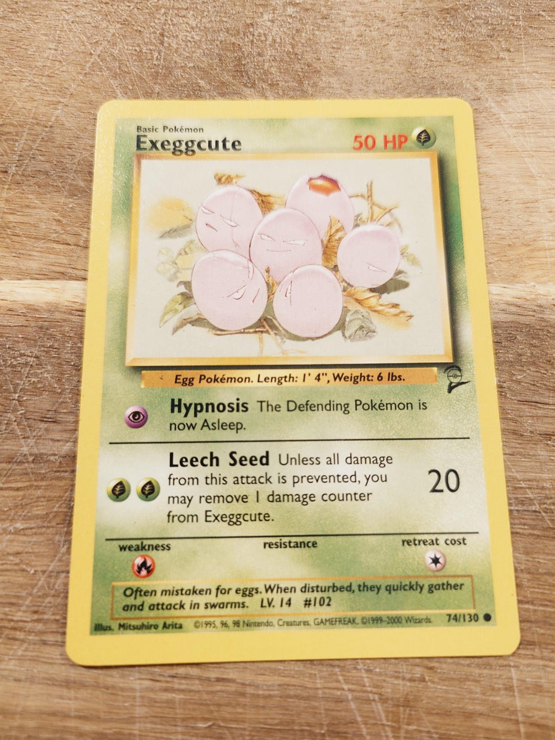 1995 exeggcute pokemon card Erika's (77/132) [Gym Heroes 1st Edition] Grass Rarity Erika's Exeggutor (Gym Heroes 44)
