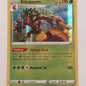 rillaboom pokemon card value VMAX - SV106/SV122 If you do Rillaboom (Mega Rising #27/331, 3-Diamonds)