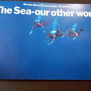 Vintage Ephemera Brooke Bond Theekaarten Volledig Album Compleet, The Sea-Our Other World, 50 Kaarten, C 1960's!