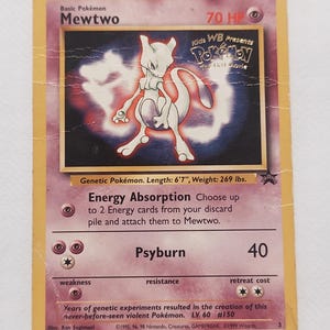 Rare Mewtwo Card - Etsy UK Rare Mewtwo Card - Etsy UK