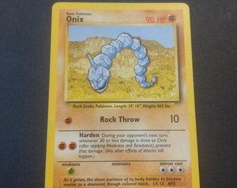 onyx pokemon card pokemon:onix PkmnCards Pokmon Hit Points110 HP Form Onix #69 Prices | Pokemon