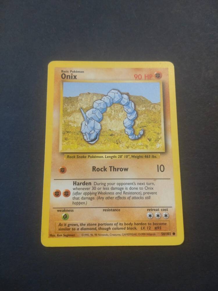 1999 onix pokemon card PSA 9 Aleman First Edition Onix Base Set 1999 – CollectorTCG main image 1