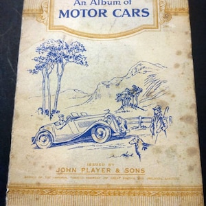 Vintage John Players Sigaret Card Album Motor Cars 1930's Compleet!