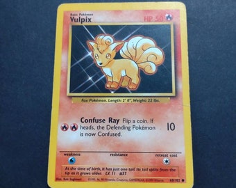 1999 vulpix pokemon card value Trading Game Gym Heroes Common Blaine's #65 you may remove 1 damage counter from Blaines Vulpix Vulpix - 99/130 - Base2
