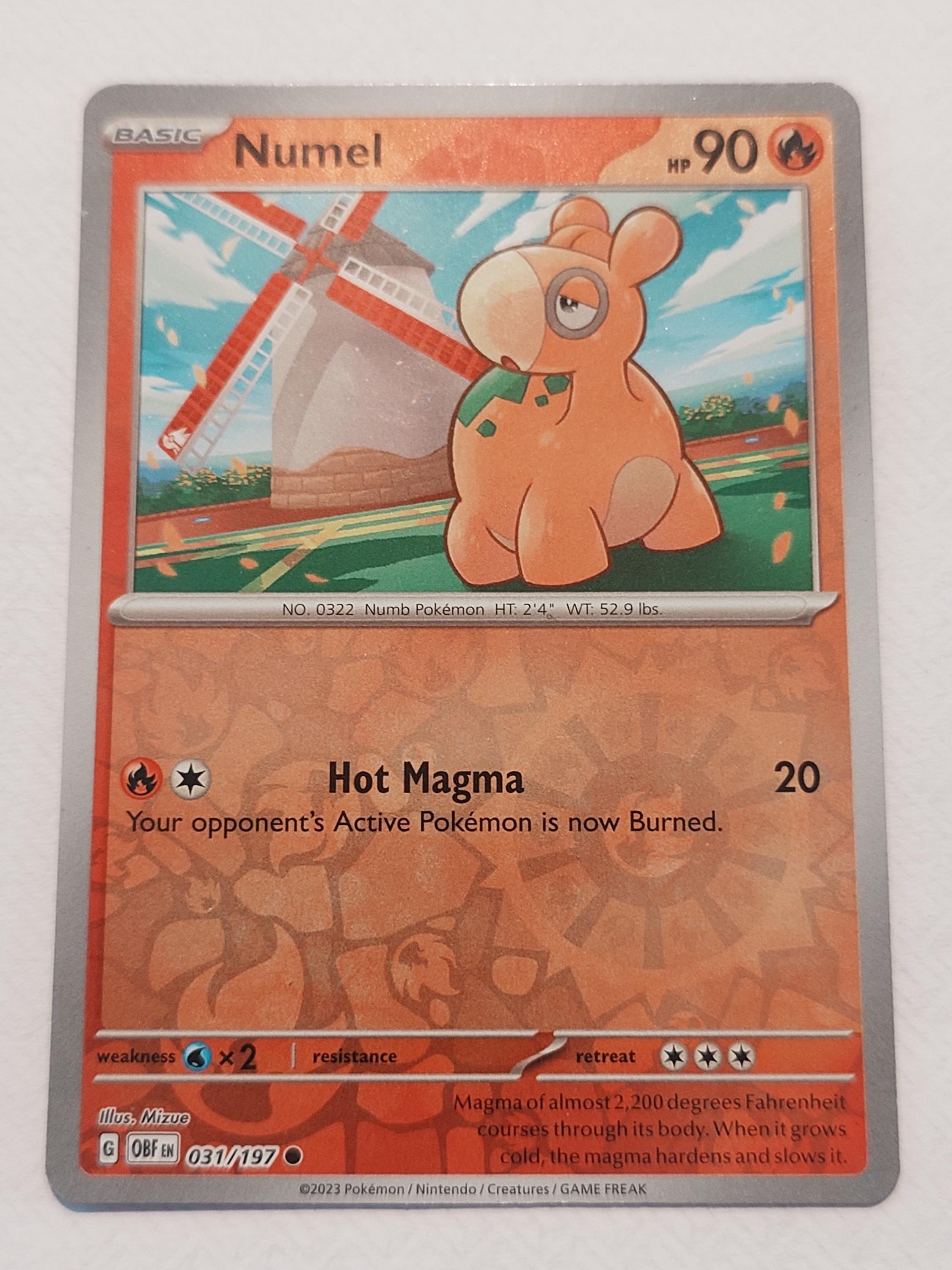 pokemon card numel (JP) - Mega Dream ex Fire Tackle (20) Colorless Numel Cards | Dex -