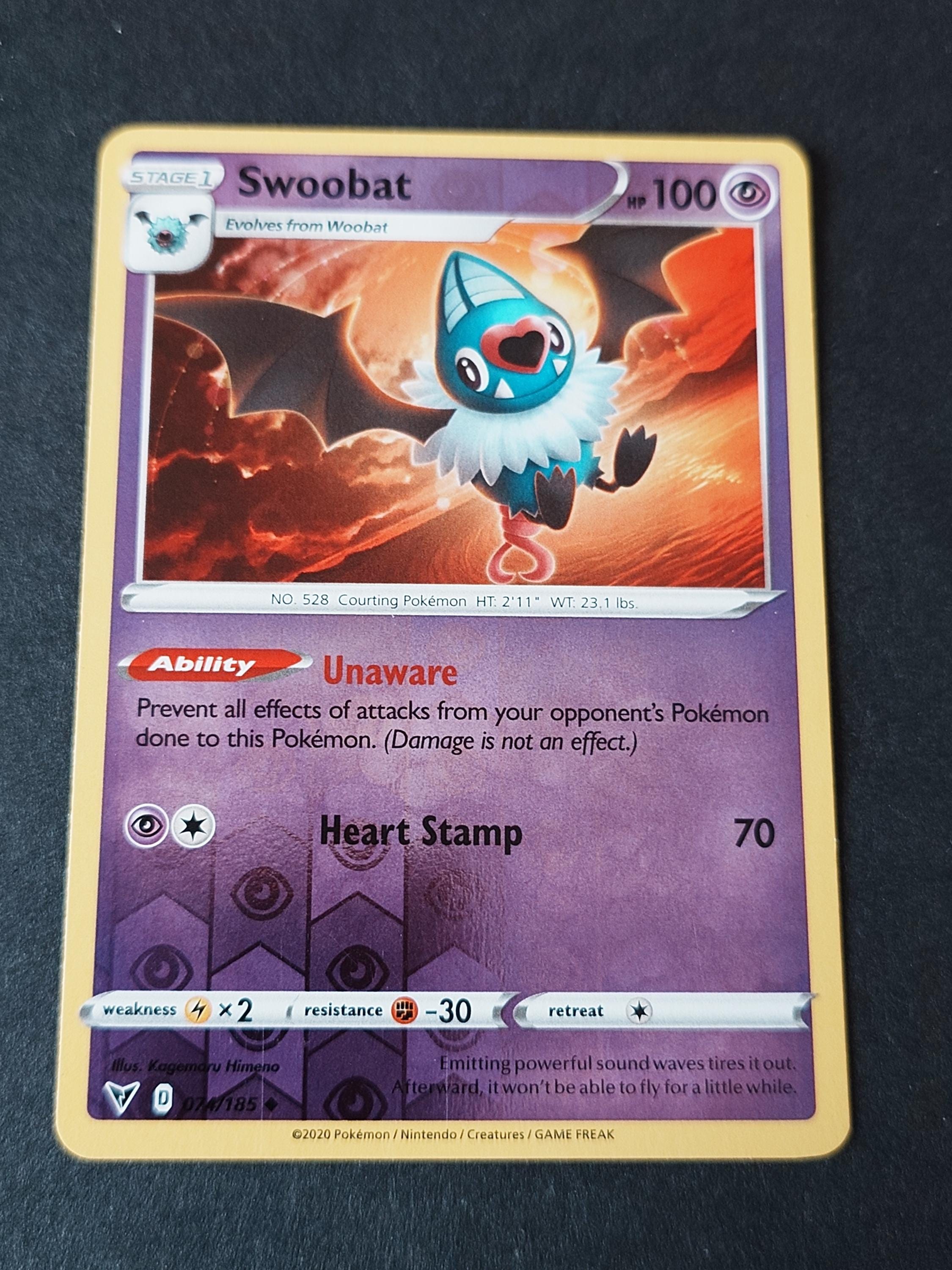 woobat pokemon card Pokemon TCG - Paldean Fates - #32 - Woobat - common main image 1