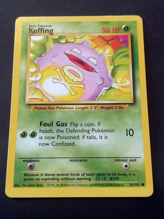 pokemon card koffing Vintage Common main image 1