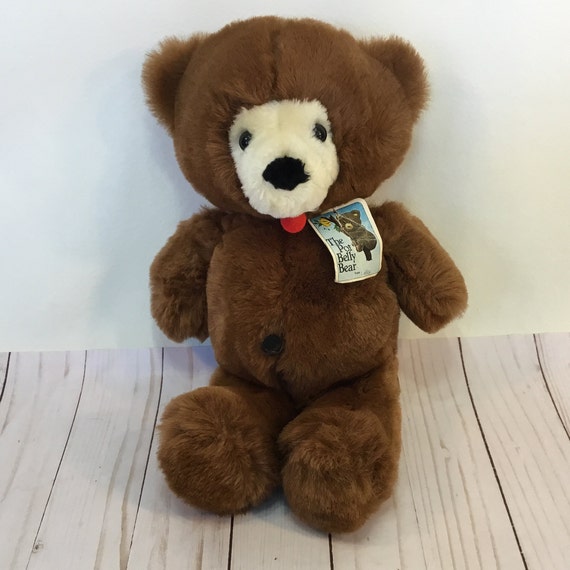 pot belly bear stuffed animal