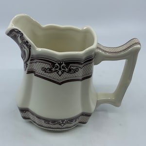 Vintage- Small- Transferware- Pitcher- Creamer- Woman