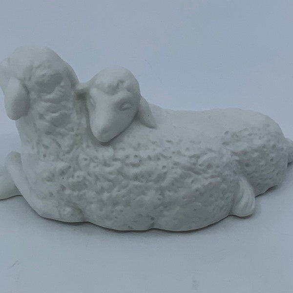 Nativity Collectibles- Avon- White Porcelain- Sheep- Lamb- Animal-