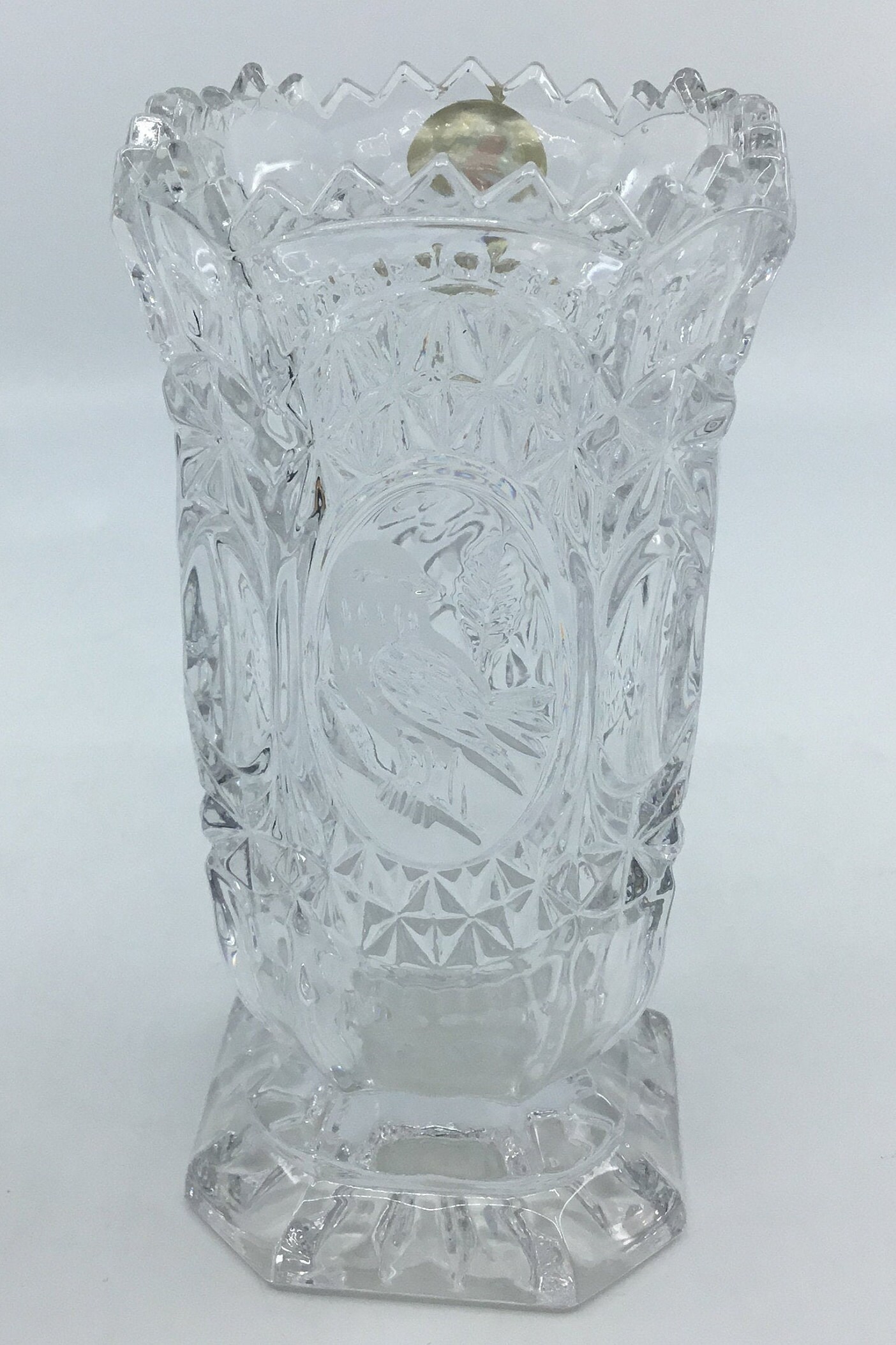Hofbauer- Lead Crystal- Germany- Vase- Echt Bleikristall- Byrdes
