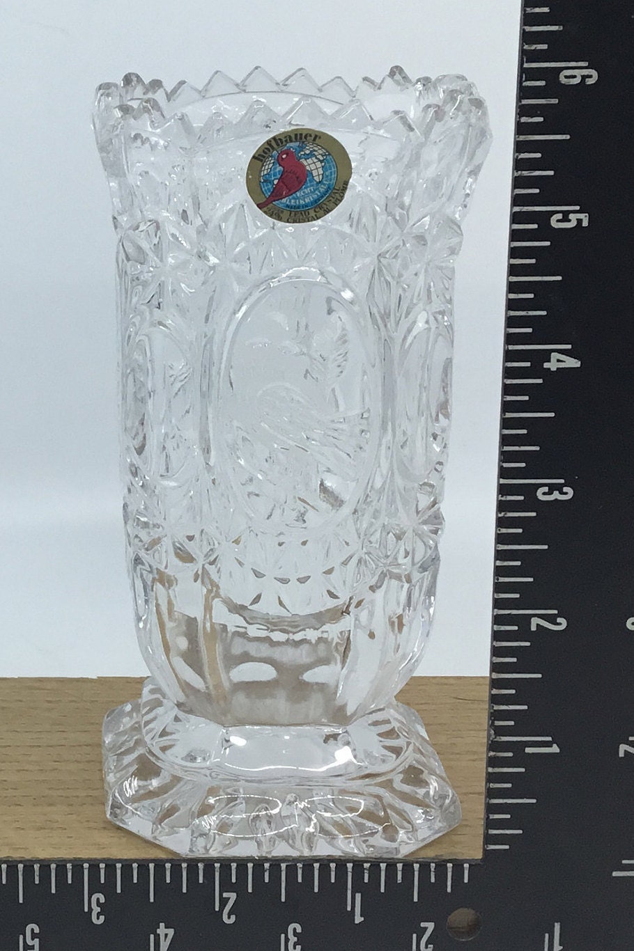 Hofbauer- Lead Crystal- Germany- Vase- Echt Bleikristall- Byrdes