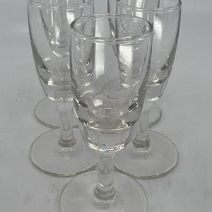 Set of FIVE- Sherry- Cordial- Glass