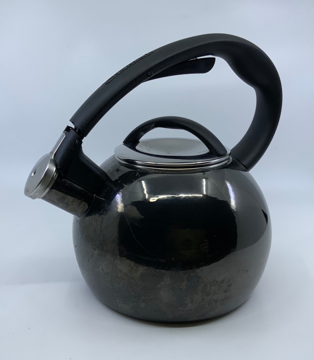 Tea Kettle Chantal Black Lever Handle Lifting Spout Etsy